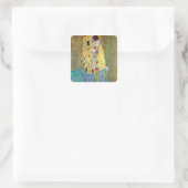 Sticker Carré Le baiser 2 par Gustav Klimt (Sac)