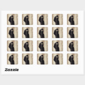 Sticker Carré Le baiser d'Edvard Munch, (Feuille)