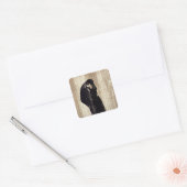Sticker Carré Le baiser d'Edvard Munch, (Enveloppe)