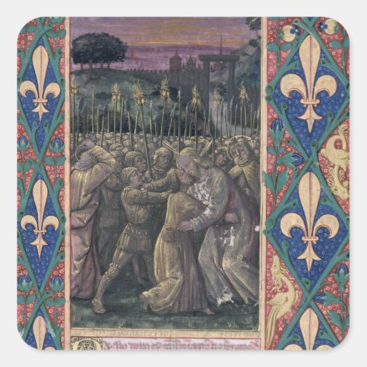 Sticker Carré Le baiser des judas (Devant)