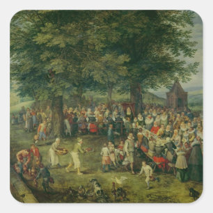 Sticker Carré Le banquet Mariage