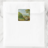 Sticker Carré Le baptême de l'Eunuch éthiopien (Sac)