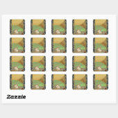 Sticker Carré Le batelier (Feuille)