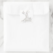 Sticker Carré Le Bon Chef dit Bon Appetit ! (Sac)