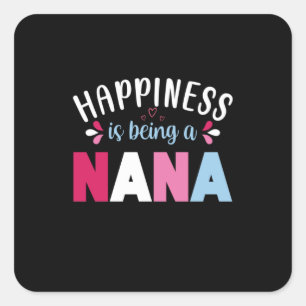 Sticker Carré Le Bonheur De L'Art Mère Est D'Être Une Nana