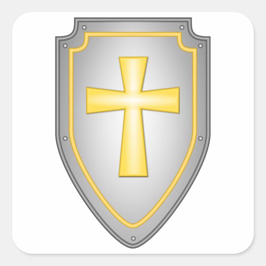 Sticker Carré Le Bouclier De La Foi (Devant)
