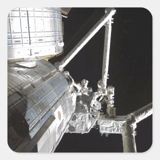 Sticker Carré Le bras robotique du Japonais Experiment Modu 2 (Devant)