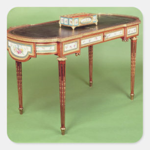 Sticker Carré Le bureau de Louis XVI plat avec le placage pâle