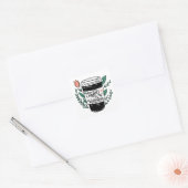 Sticker Carré Le café est ma Saint Valentin (Enveloppe)