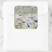 Sticker Carré Le canard fou (Sac)