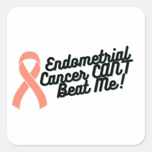 Sticker Carré Le cancer de l'estomac ne peut pas me battre la co
