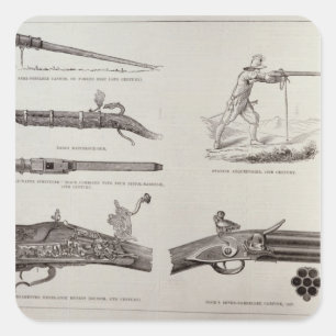 Sticker Carré Le canon et son développement