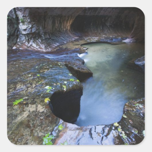 Sticker Carré Le canyon à sous du métro (Devant)