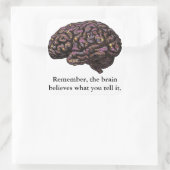 Sticker Carré Le Cerveau Croit Ce Que Vous Dites (Sac)
