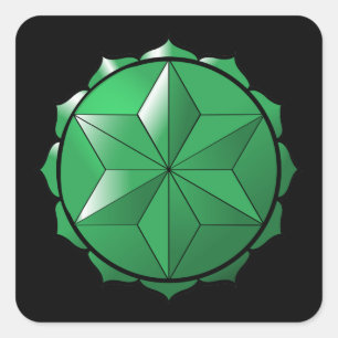 Sticker Carré Le chakra du coeur