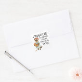 Sticker Carré Le chat va à la lessive (Enveloppe)