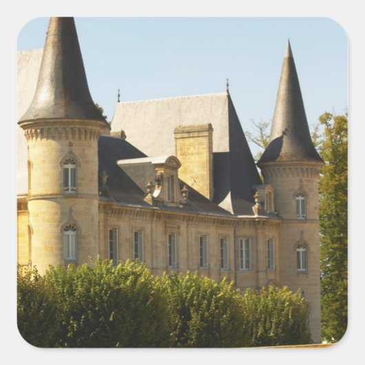 Sticker Carré Le Château Baron Pichon Longueville à (Devant)