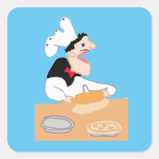 Sticker Carré Le Chef (Devant)