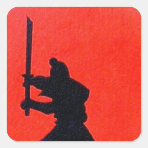Sticker Carré Le Chemin Japonais Bushido Du Guerrier