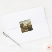 Sticker Carré Le Cheval Blanc par John Constable, (Enveloppe)