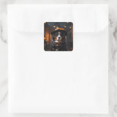 Sticker Carré Le chien bernois Spooktacular : Un Howl-o-Ween d'H (Sac)