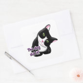 Sticker Carré Le chien l'a fait Chat (Enveloppe)