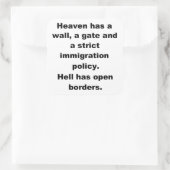 Sticker Carré Le ciel a un mur populaire (Sac)