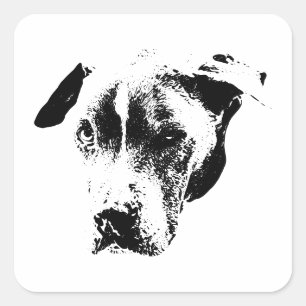 Sticker Carré Le clin d'oeil qui gagne