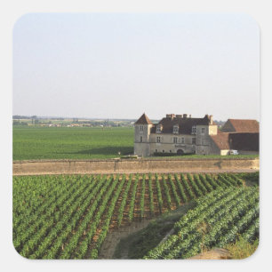 Sticker Carré Le Clos de Vougeot monastère du XVIe siècle et