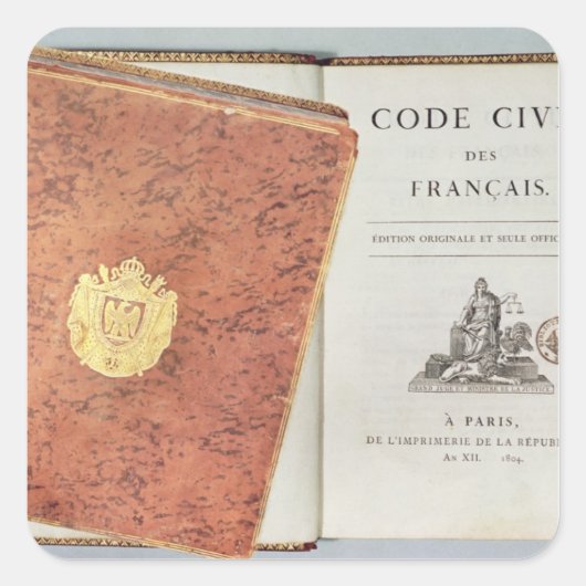 Sticker Carré Le Code civil des Français (Devant)