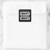 Sticker Carré Le code ne fonctionne pas - Programmer Cadeau (Sac)