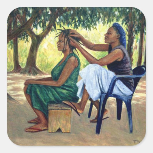 Sticker Carré Le Coiffeur 2001 (Devant)