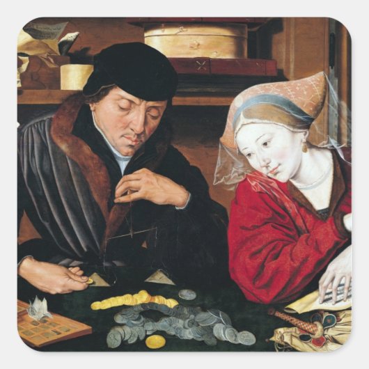 Sticker Carré Le collecteur fiscal (Devant)