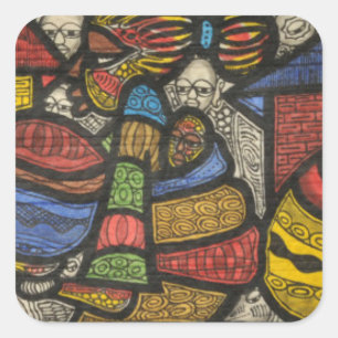 Sticker Carré Le commerce