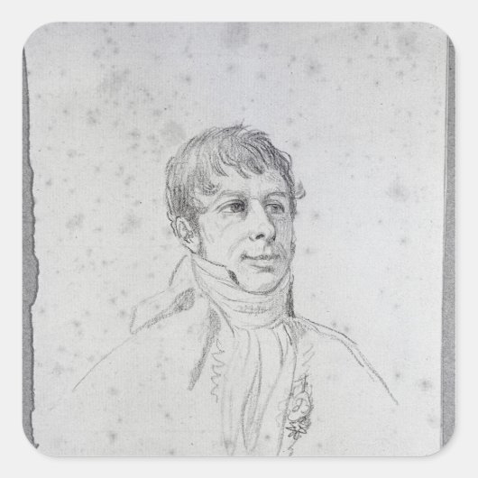 Sticker Carré Le comte Francois Arnail de Jaucourt (Devant)