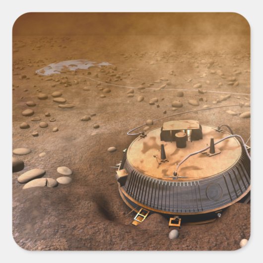 Sticker Carré Le concept de l'artiste (Devant)