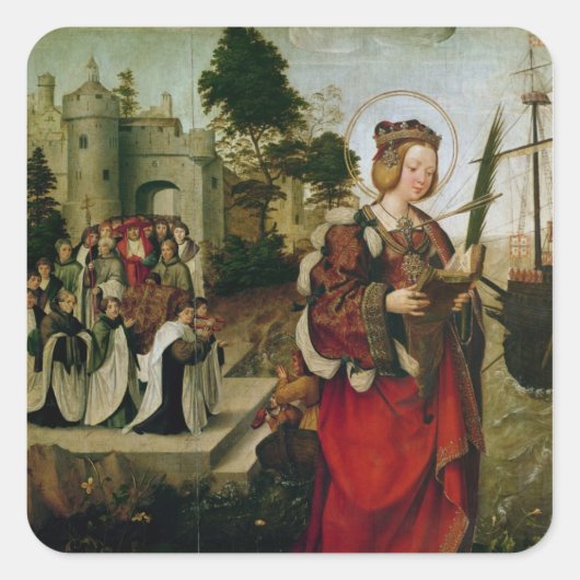 Sticker Carré Le Cortege des reliques de St. Auta (Devant)