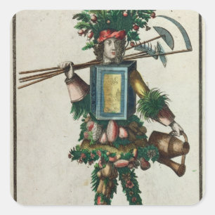 Sticker Carré Le costume du jardinier