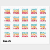 Sticker Carré Le Courage Pousse La Force (Feuille)