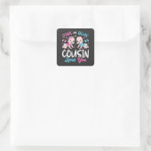 Sticker Carré Le Cousin Rose Ou Bleu Vous Aime (Sac)