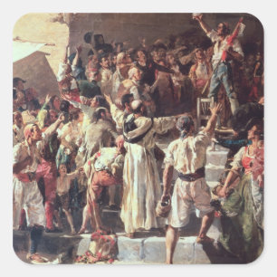 Sticker Carré Le cri de la Palette déclarait était sur