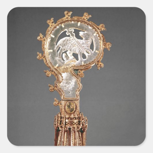 Sticker Carré Le Crozier des Abbesses du Cistercien (Devant)