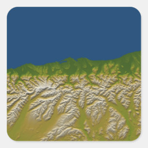 Sticker Carré Le défaut alpin le long de la côte ouest