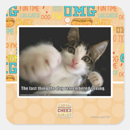 Sticker Carré Le dernier (Devant)