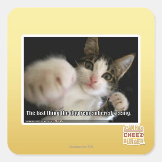 Sticker Carré Le dernier (Devant)