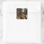 Sticker Carré Le Dernier sacrement de saint Jérôme, 1614 (Sac)