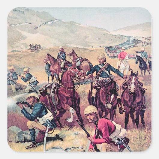 Sticker Carré Le Dernier tir au Soudan (Devant)