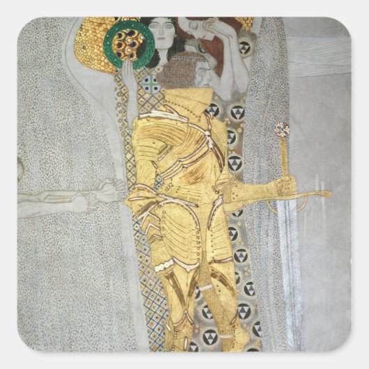 Sticker Carré Le détail Chevalier de la Frieze Beethoven (Devant)