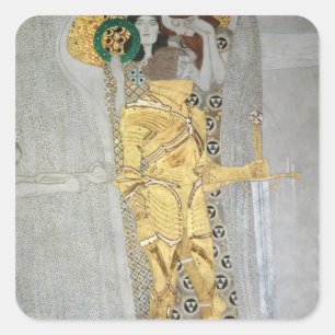 Sticker Carré Le détail de chevalier de la frise de Beethoven