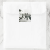 Sticker Carré Le dévoilement du Mémorial de Guerre (Sac)